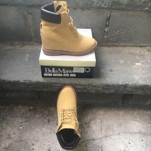 Timberland inspired wedge boots